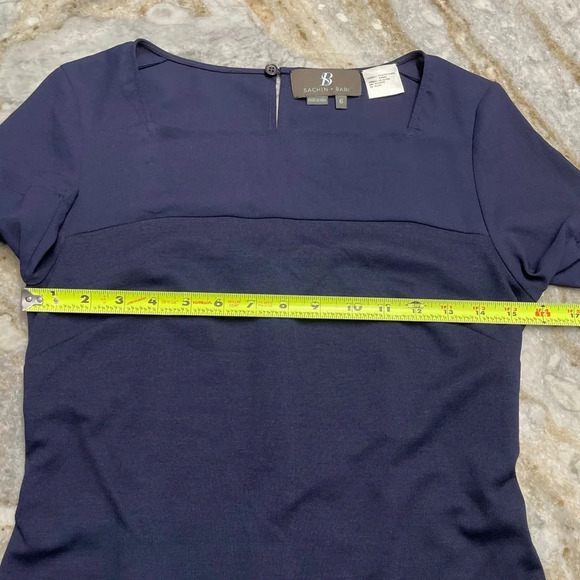 Sachin & Babi Leather Peplum Hem Mini Dress - Picture 5 of 11